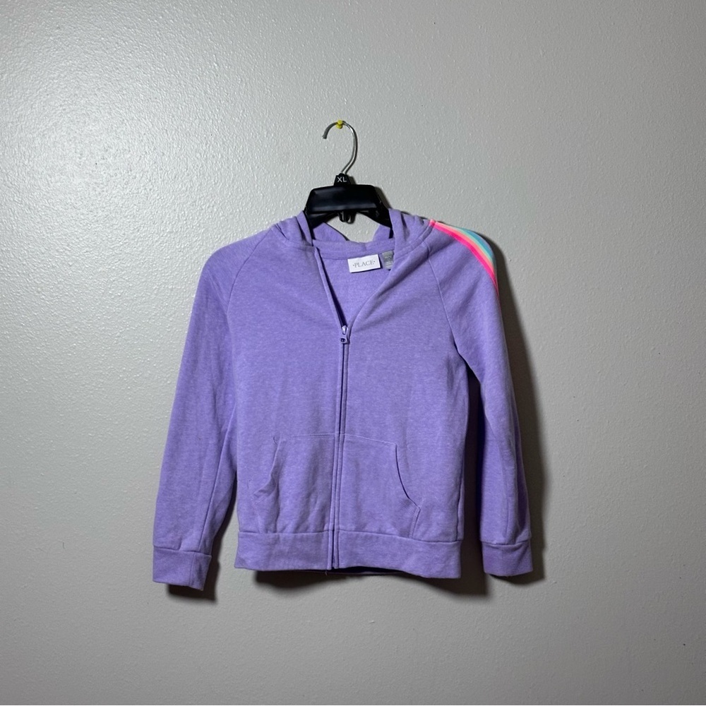 The Children’s Place Girls Kids Purple Lilac Full Zip Basic Jacket size L(10/12)